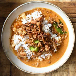 creamy gochujang chicken bowls