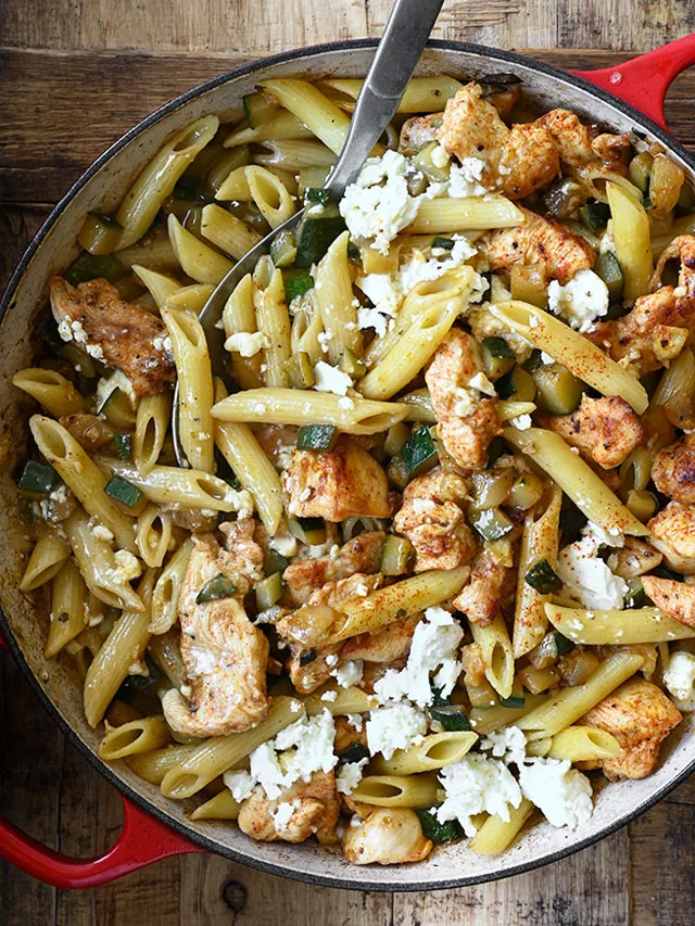 Lemon Chicken Zucchini Pasta