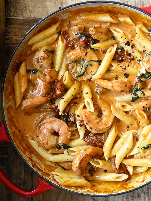 Tuscan Shrimp Pasta