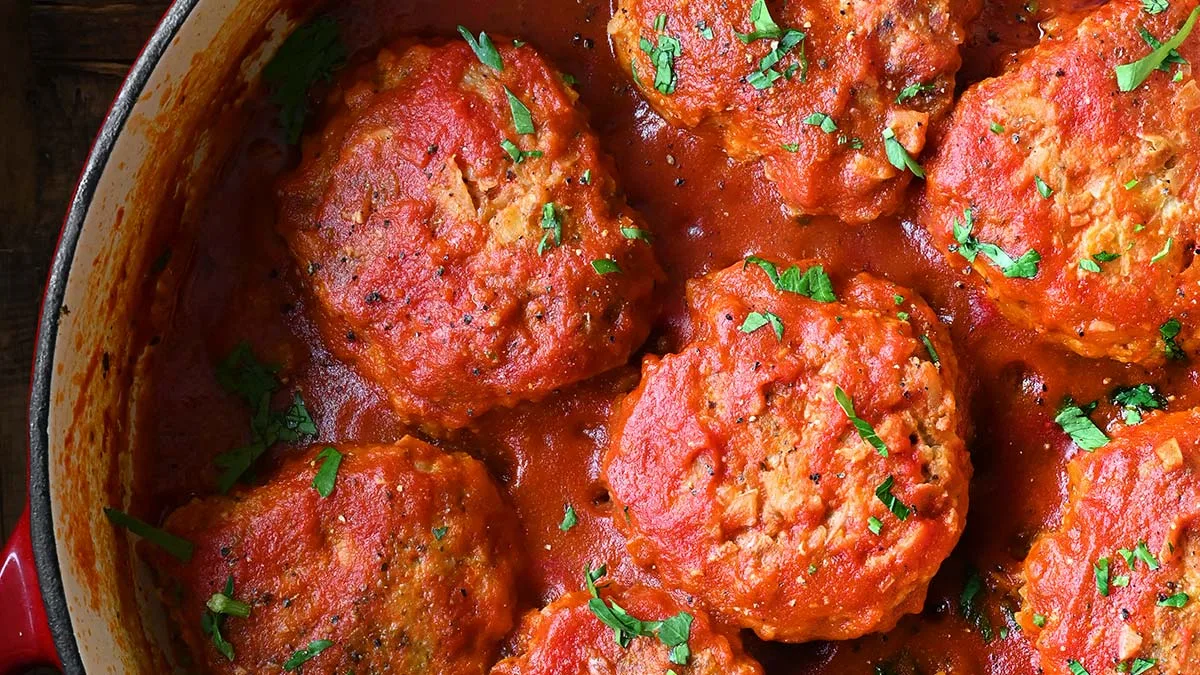 Cabbage Roll Meatballs - Serving Dumplings