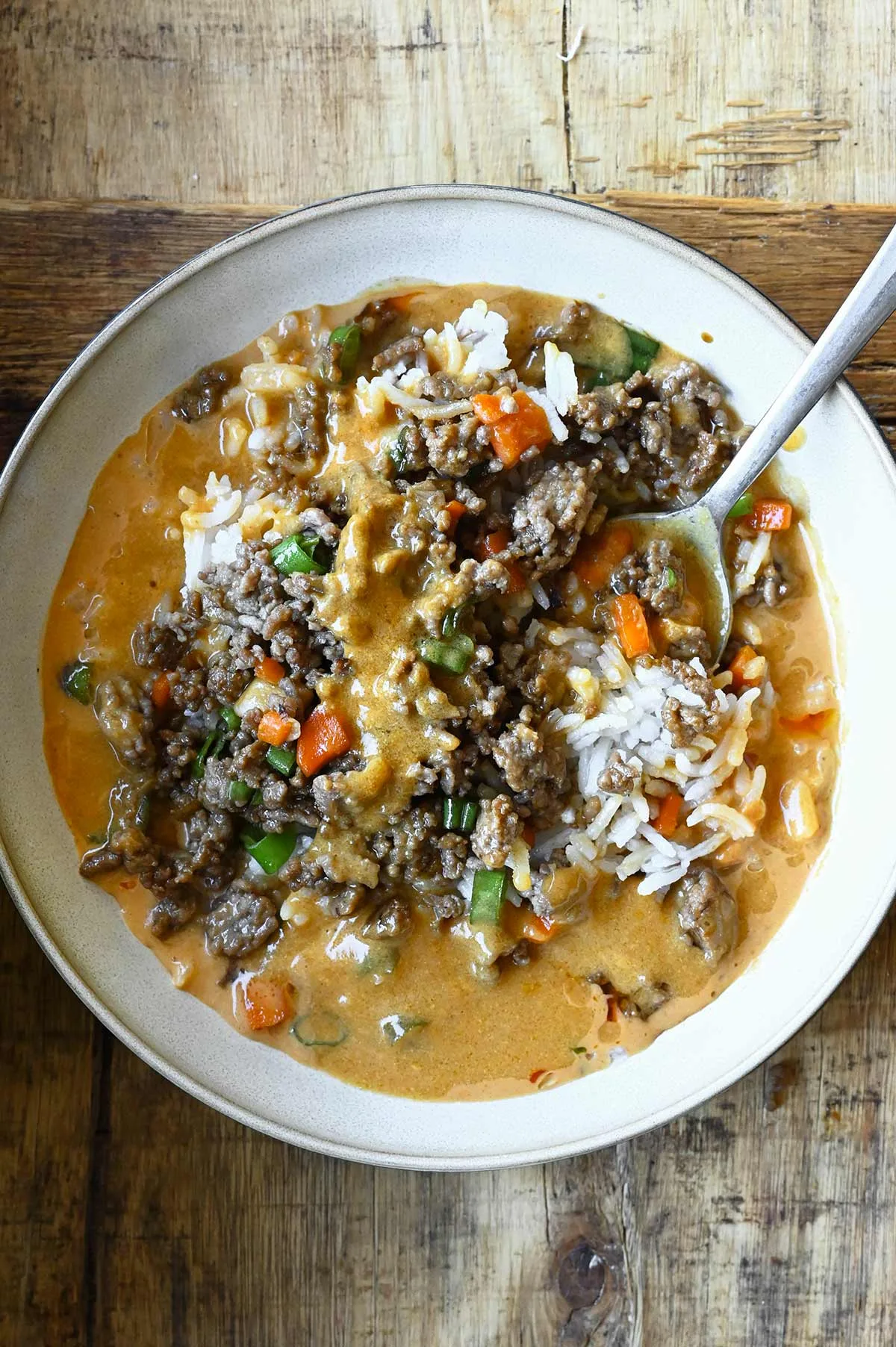 japanese ground beef curry bowls