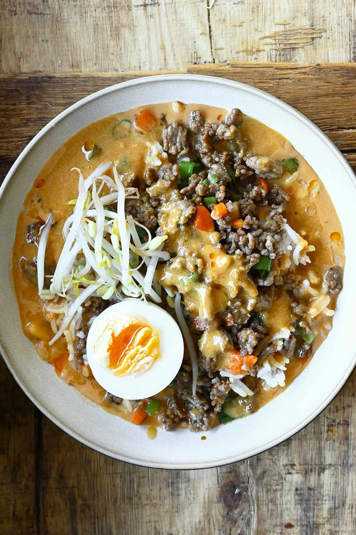 japanese ground beef curry bowls