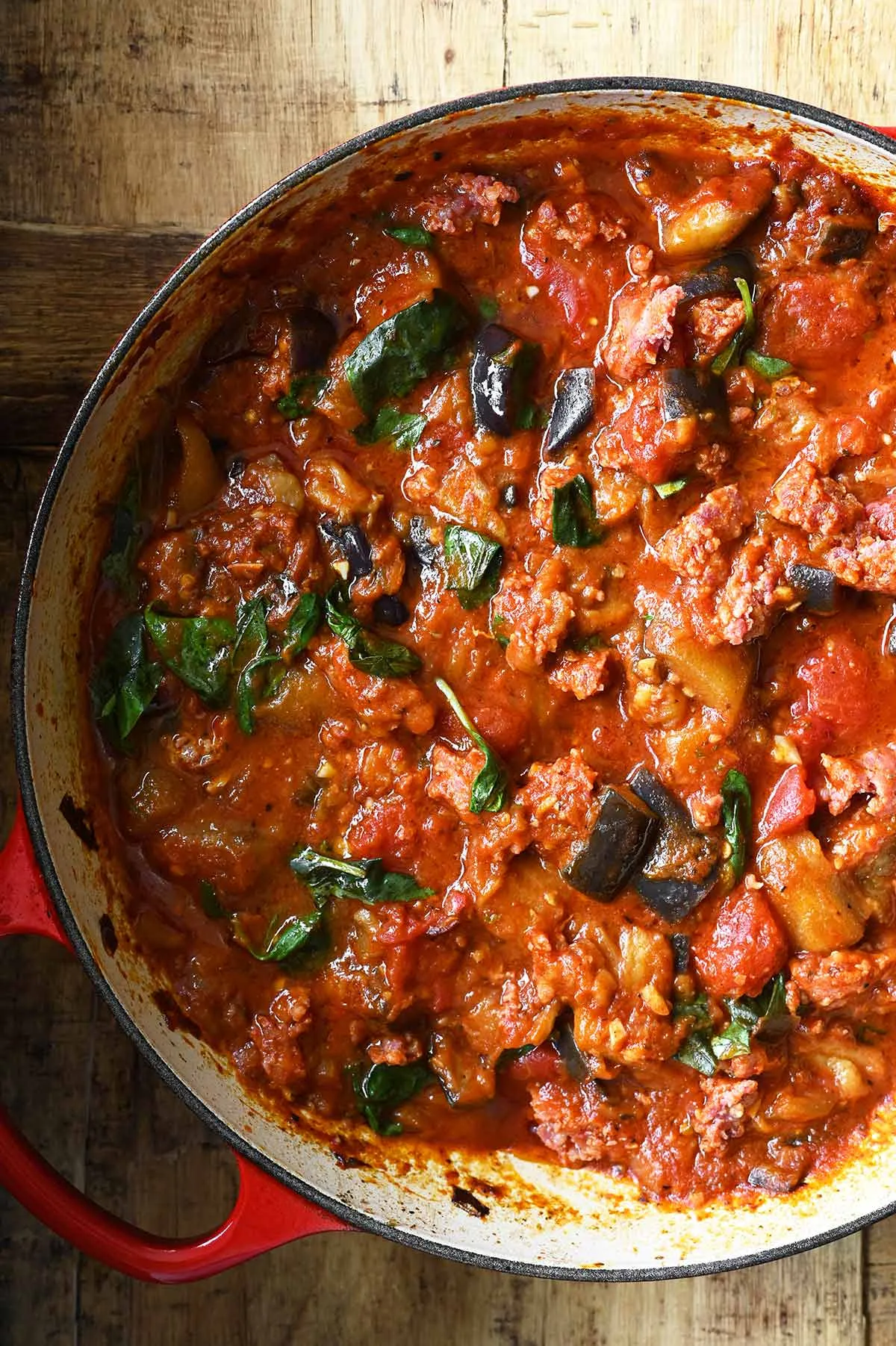 sausage pasta alla norma