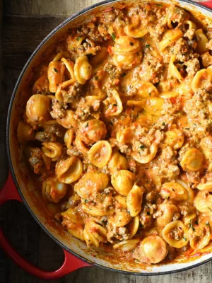 roasted red pepper beef alfredo