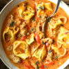 creamy tortellini soup with sausage